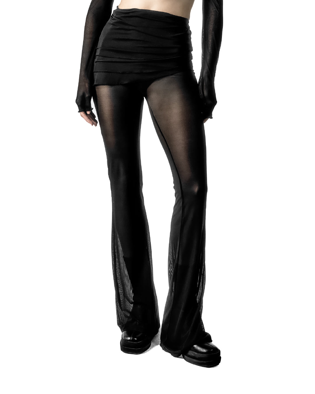 CROSS CUT TULLE PANTS