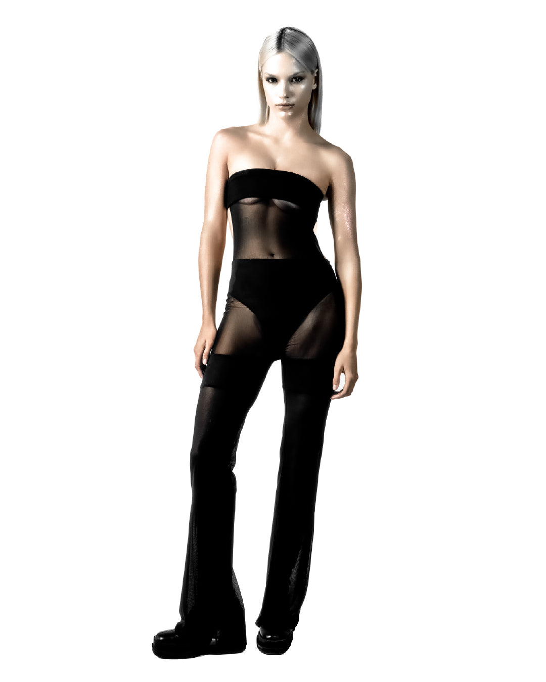 DARK TAPE JUMPSUIT