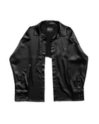 TORN BACK SATIN SHIRT