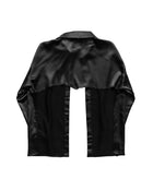 TORN BACK SATIN SHIRT