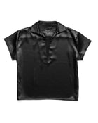 V TYPE SATIN SHIRT