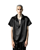 V TYPE SATIN SHIRT